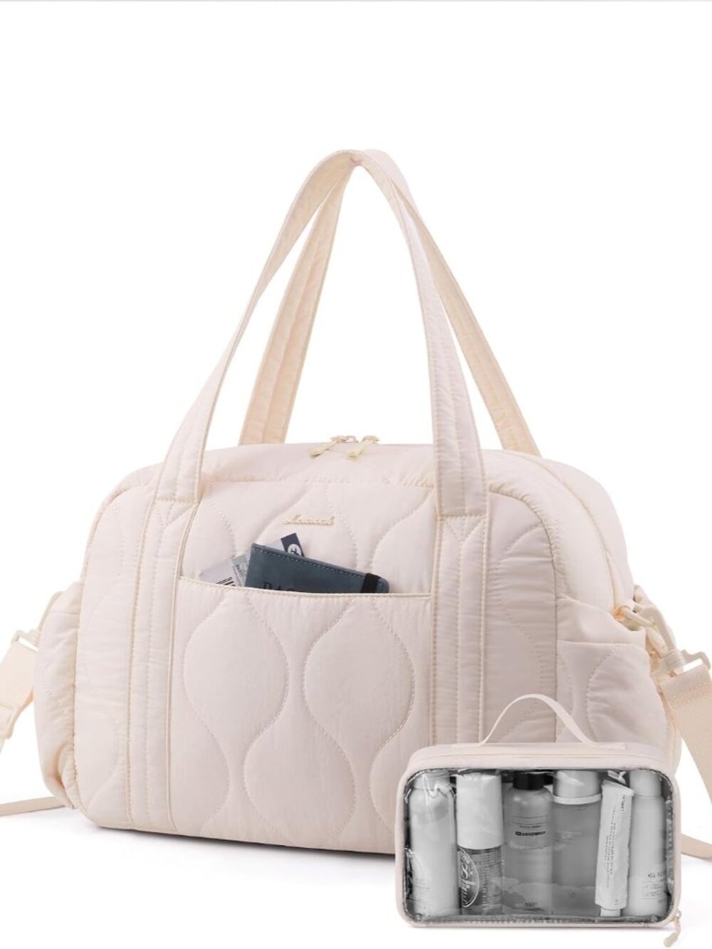 Duffle Bag for Travel, Puffer Weekender Gym Bags for Women